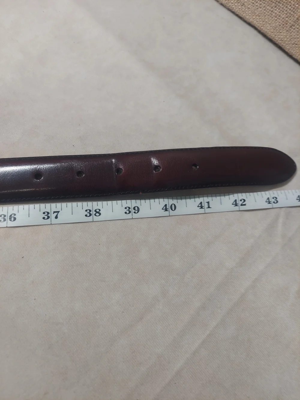Men's Handcrafted in USA Genuine Leather Belt - Size 38 - Classic Brown